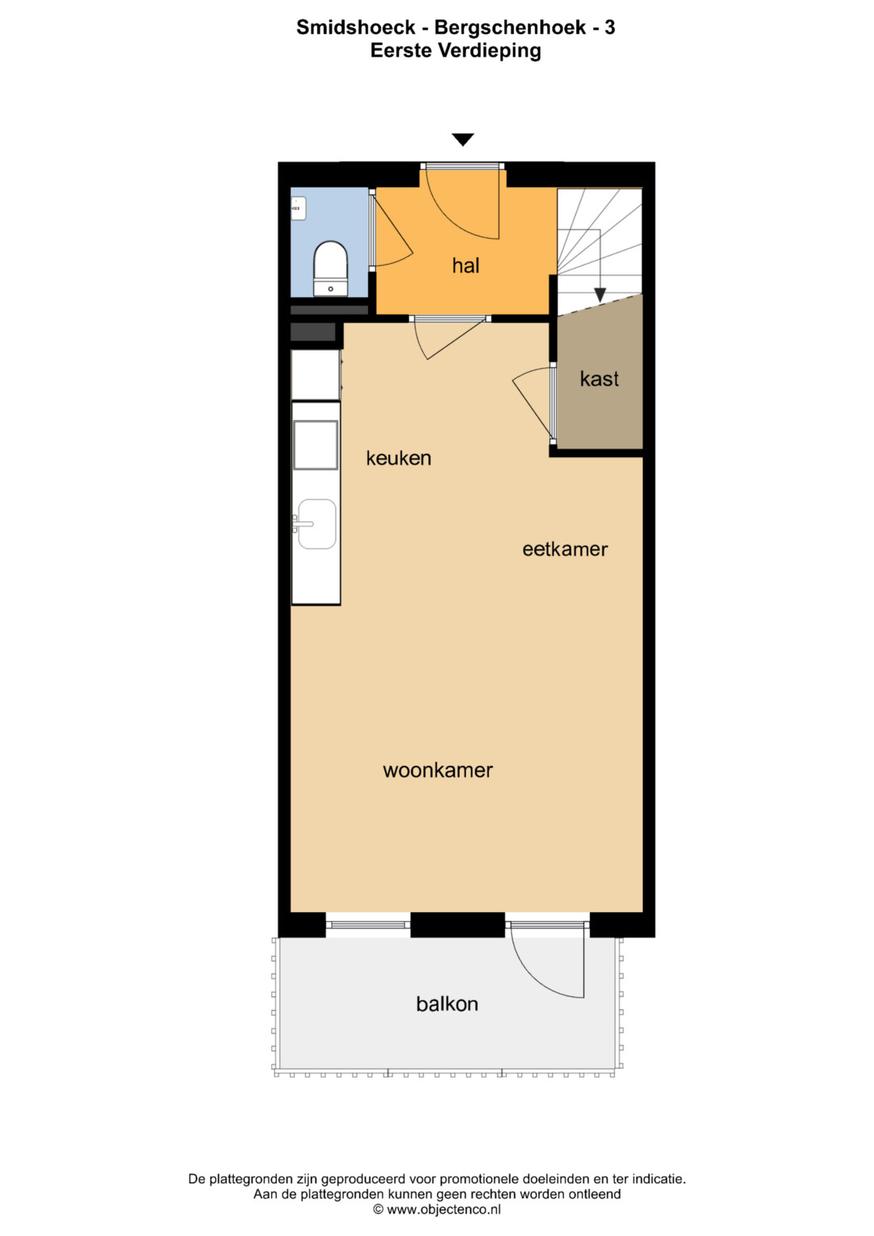 Appartement Dorpsstraat 35 in Bergschenhoek