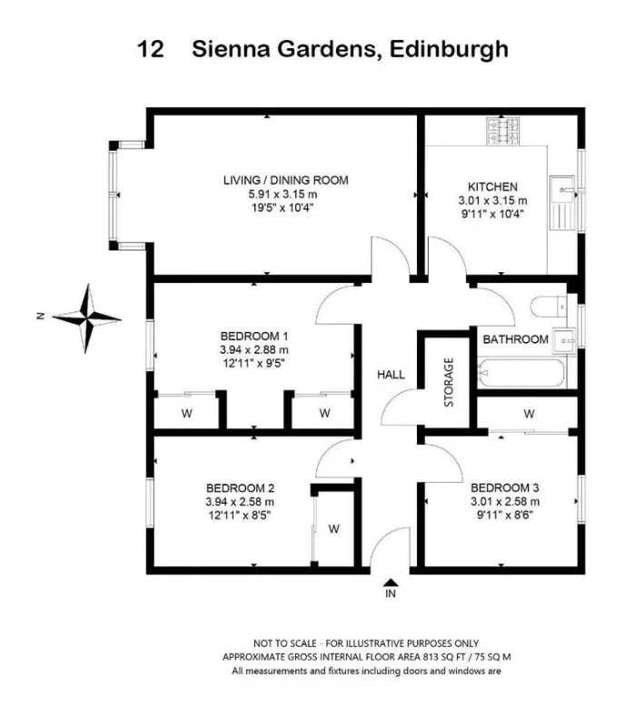 Room Sienna Gardens in City of Edinburgh