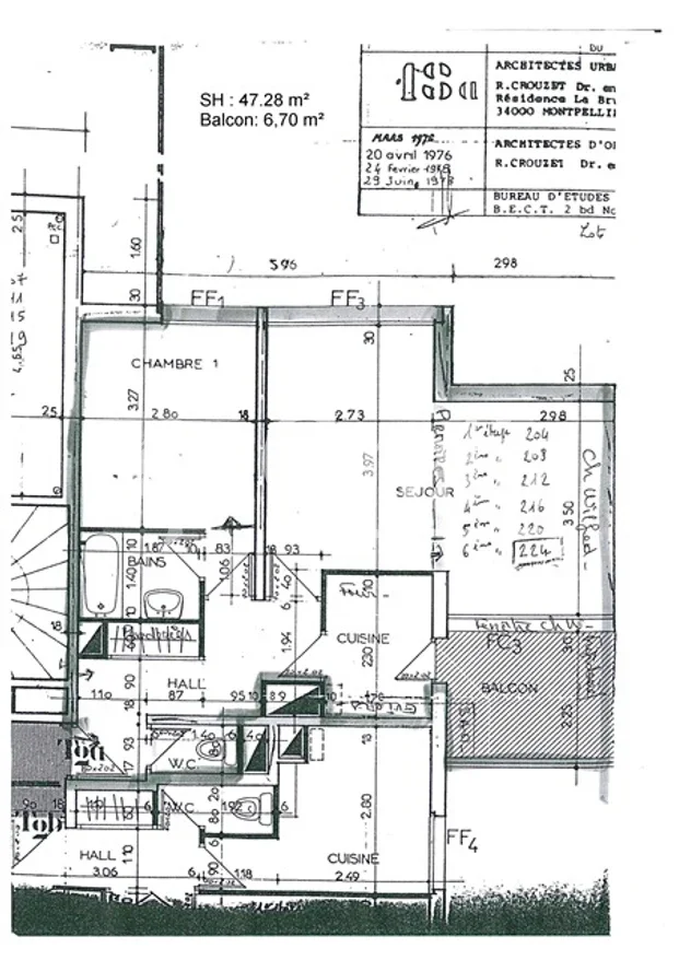 Appartement Route de Mende à Montpellier