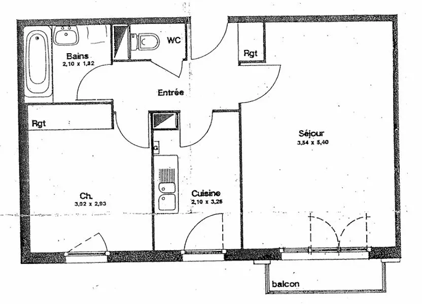 Flat Rue Jean Monnet in Bussy-Saint-Georges