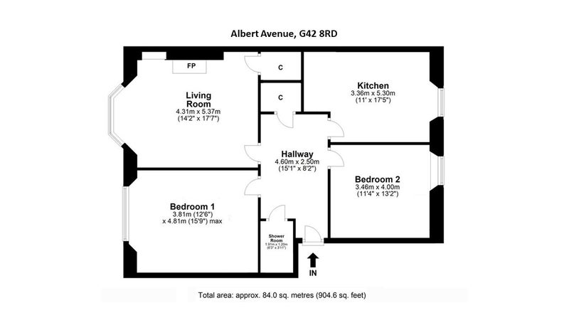 Room Albert Avenue in Glasgow