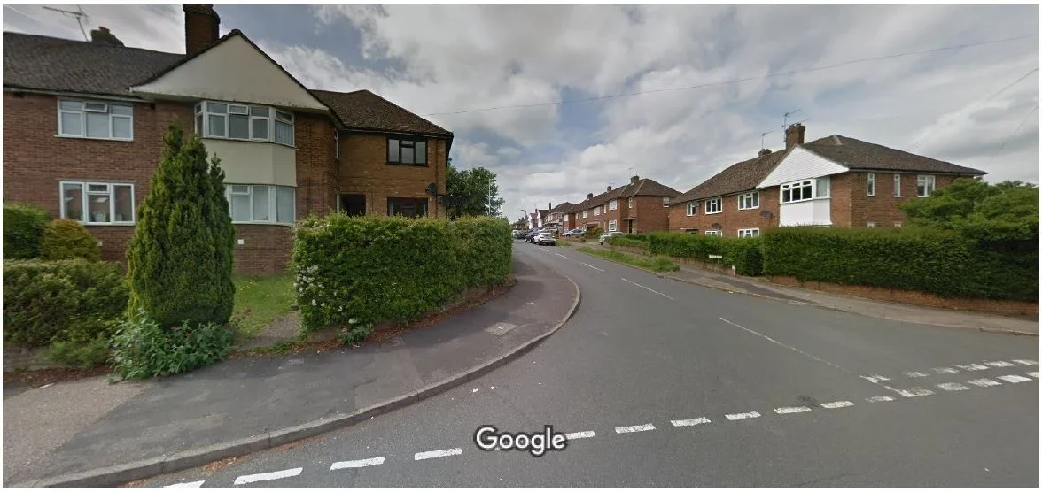 Flat Field Road in High Wycombe