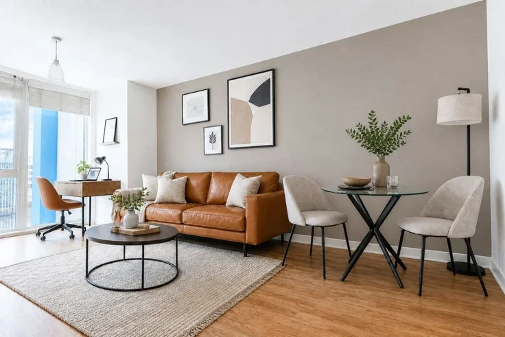 Flat Mortimer Square in Milton Keynes