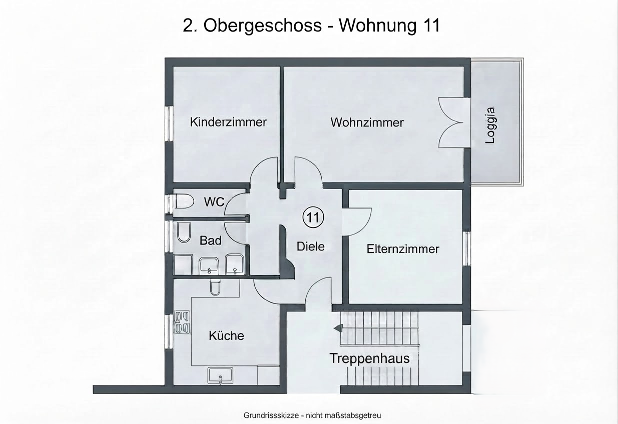 Wohnung Hohenzollernstraße in Friedrichsthal