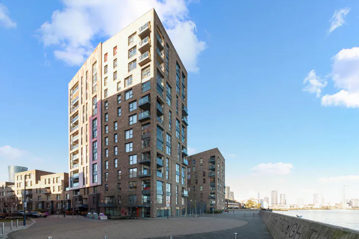 Flat River Barge Close in Greater London