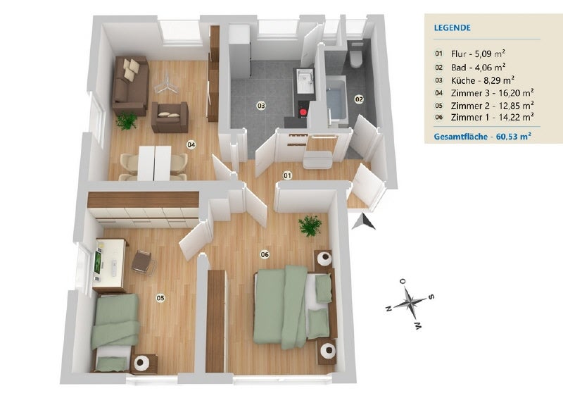 Wohnung Hahler Straße in Minden