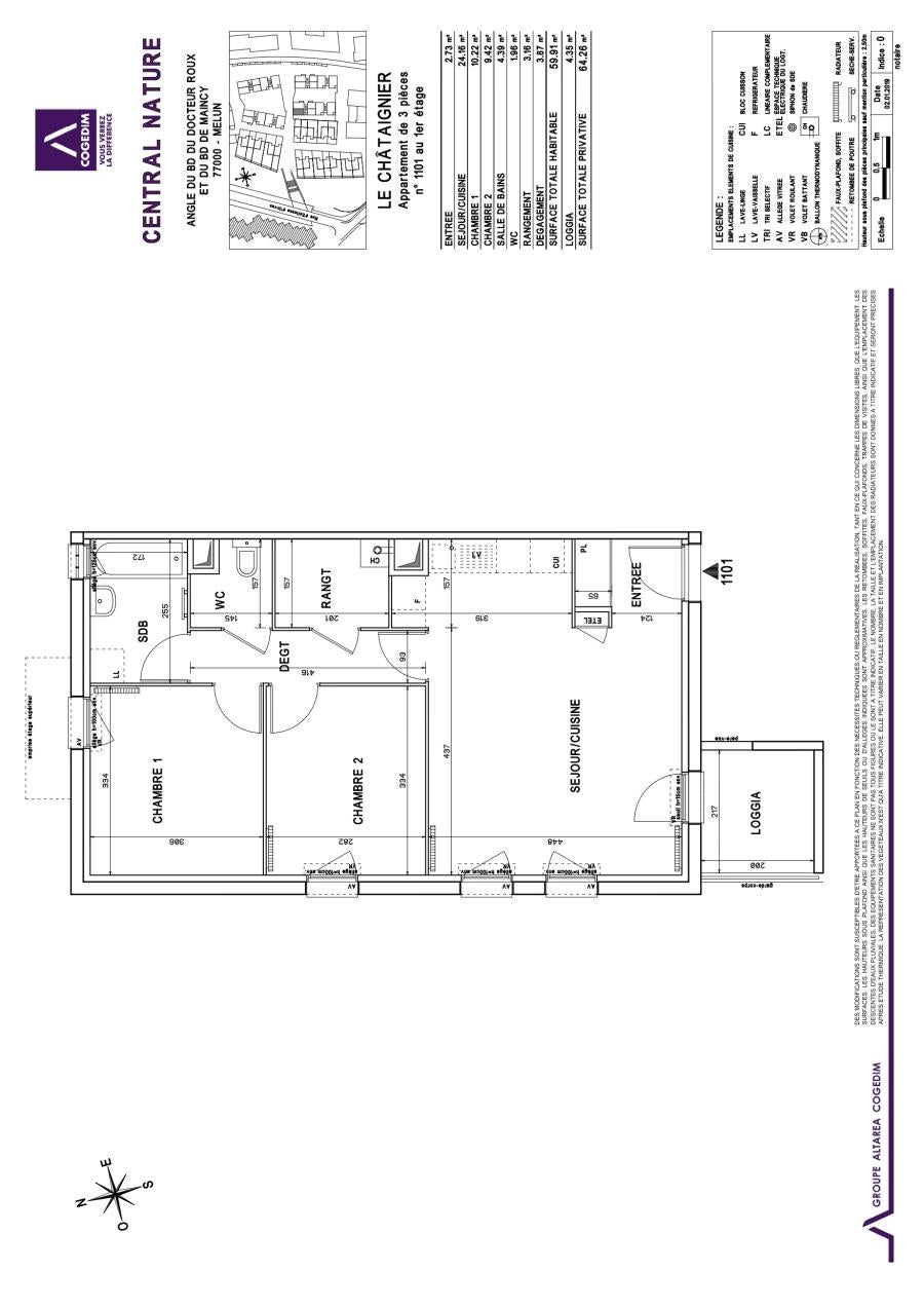 Appartement Rue Georges Stein à Melun