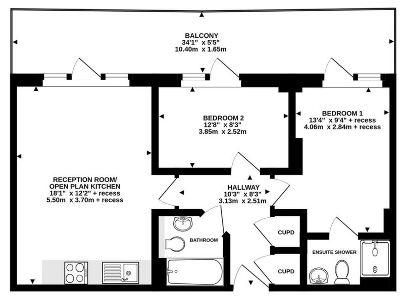 Flat Mount Pleasant Hill in Greater London