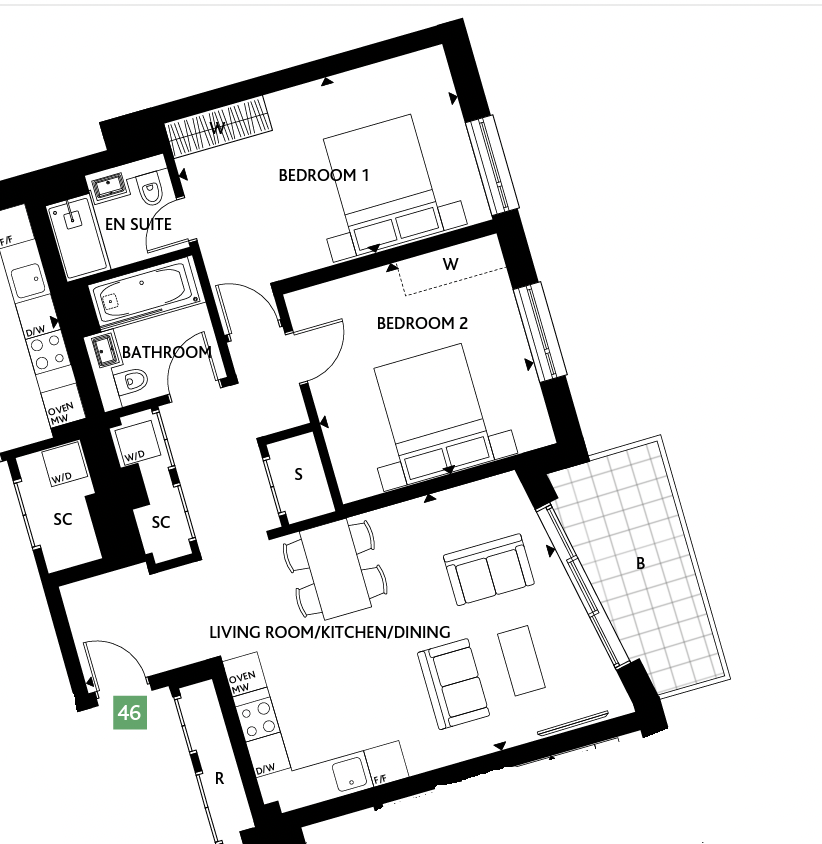 Flat Wentworth Street in Greater London
