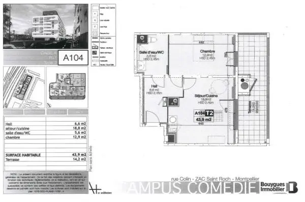 Appartement Rue Colin à Montpellier