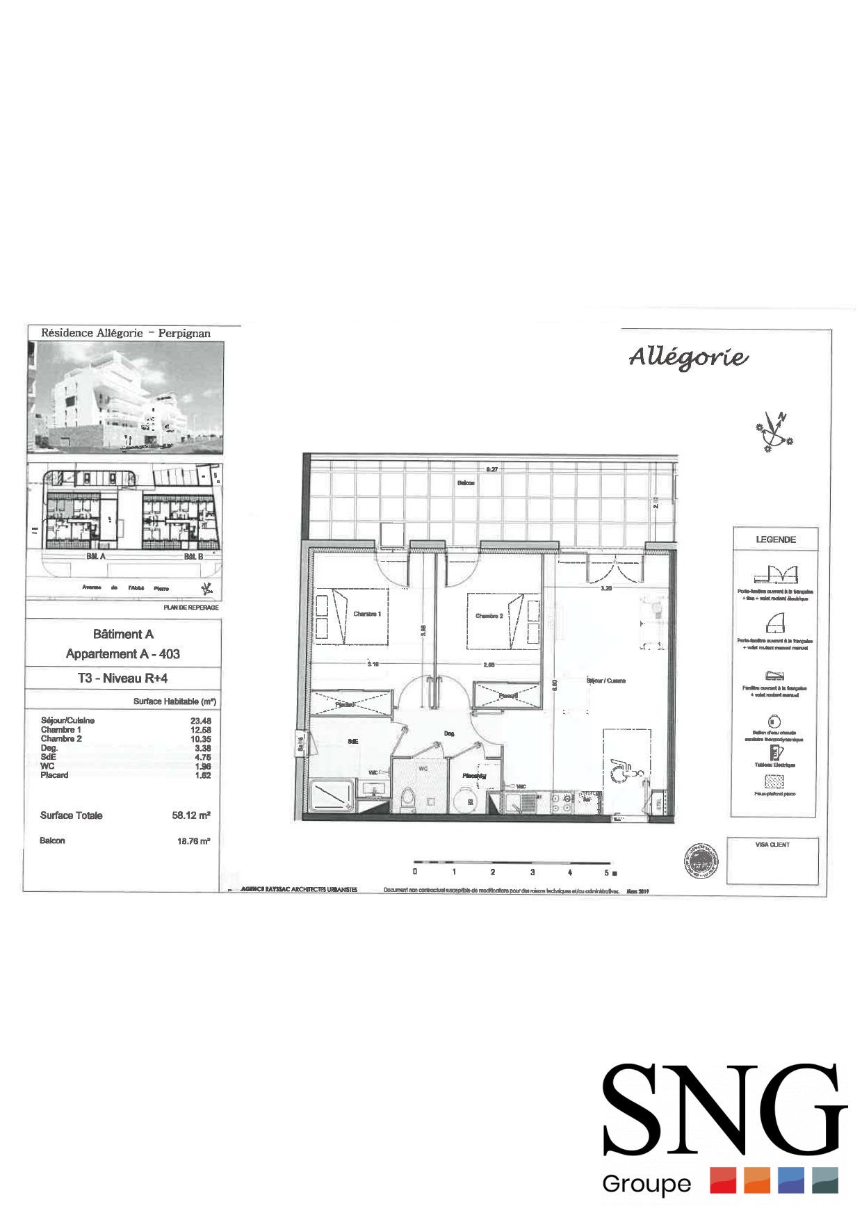 Appartement Avenue Saint Jean-Paul II à Perpignan