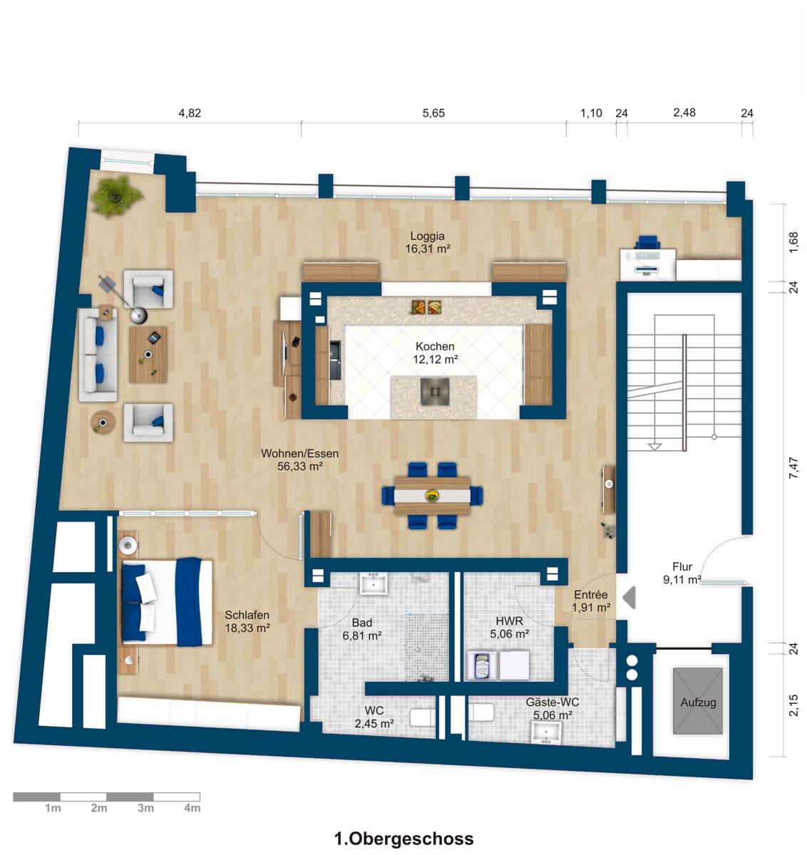 Wohnung Landwehrplatz in Saarbrücken