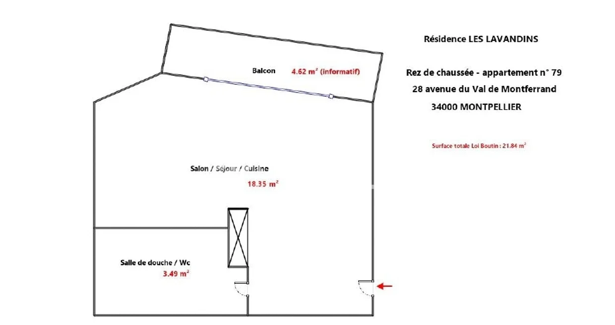 Appartement Avenue du Val de Montferrand à Montpellier