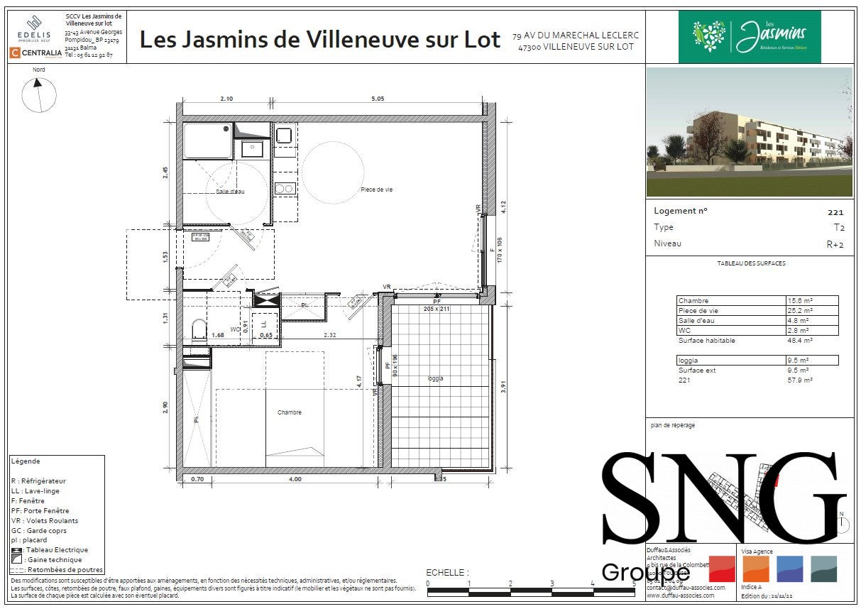 Appartement Avenue du Maréchal Leclerc à Villeneuve-sur-Lot