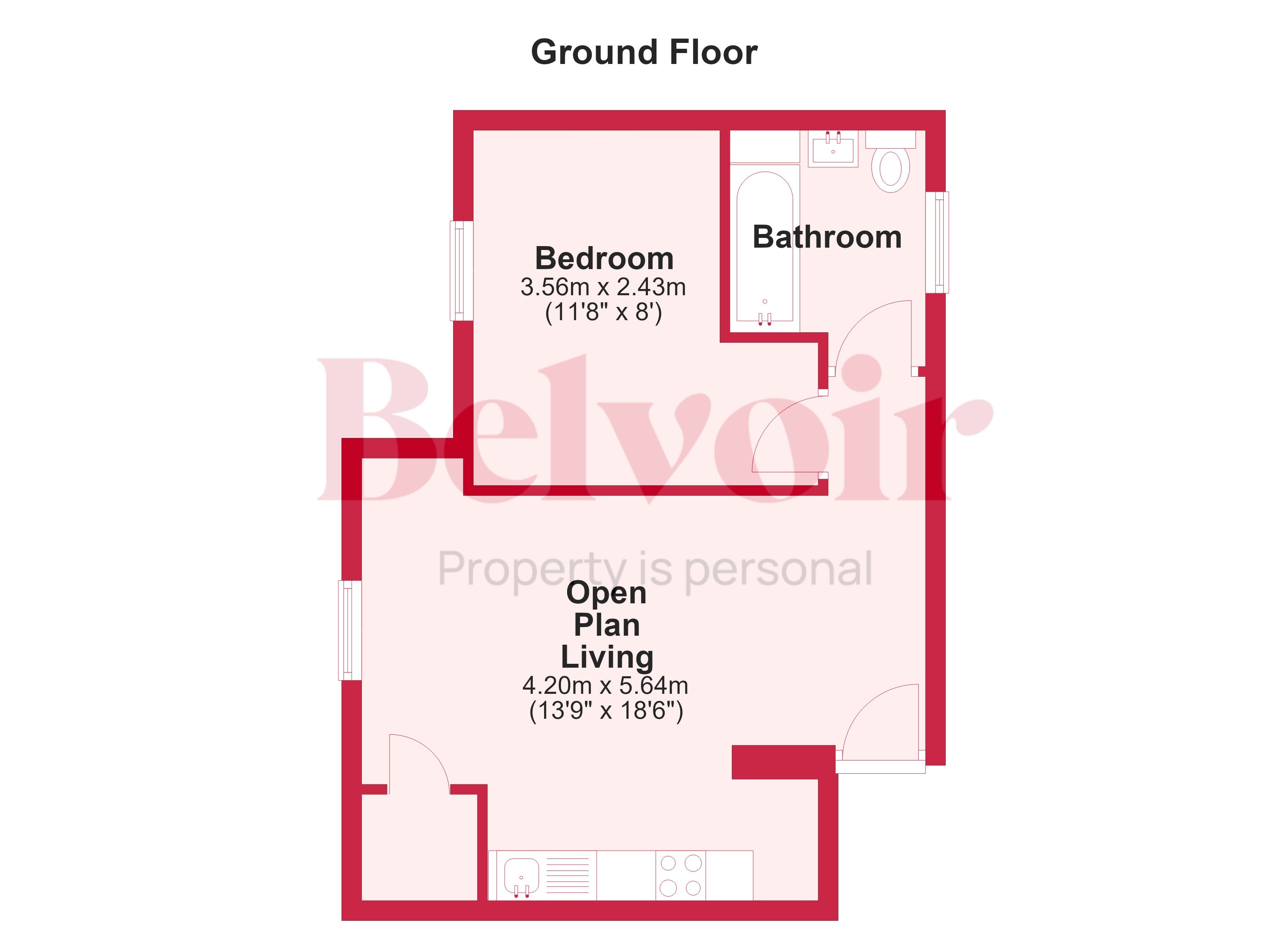 Flat Brookside in Huntingdonshire