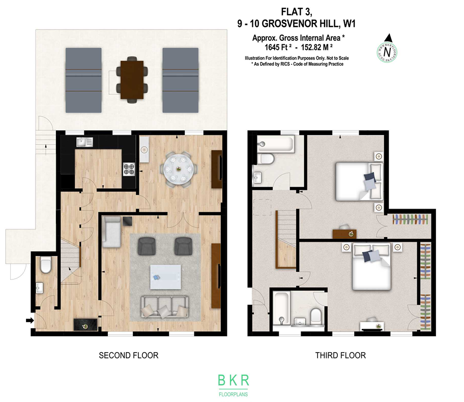 Flat Grosvenor Hill in City of Westminster