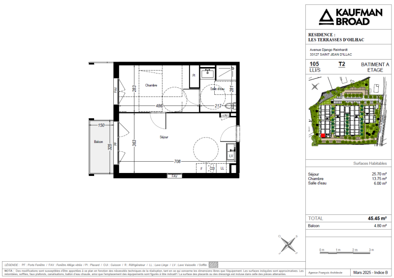 Flat Chemin du Blayais in Saint-Jean-d'Illac