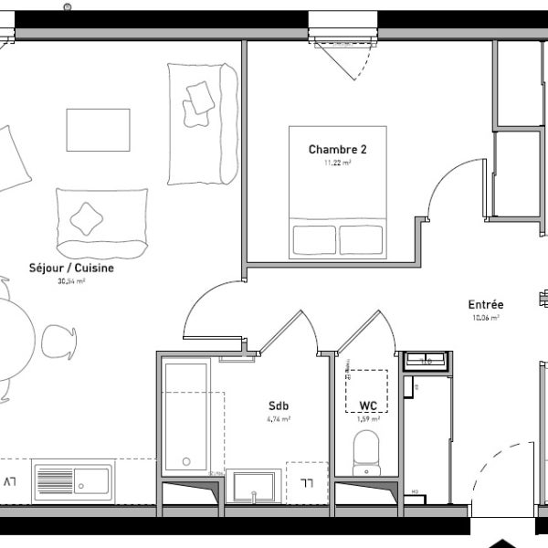 Flat Chemin de Fayaret in Beaurepaire