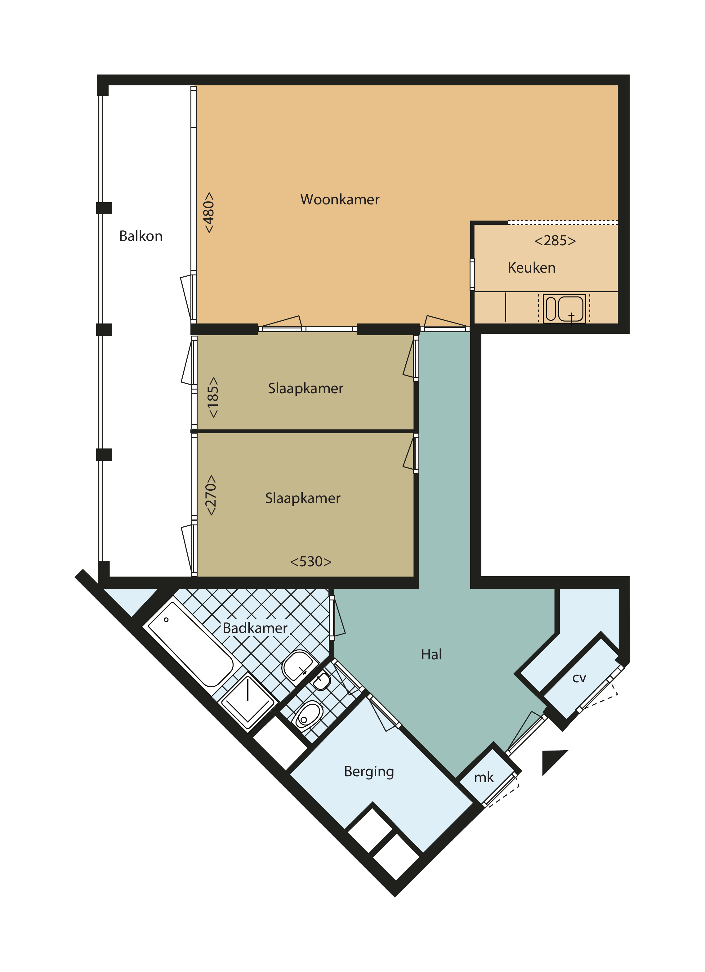 Appartement Anna Paulownahof 63 in Tilburg