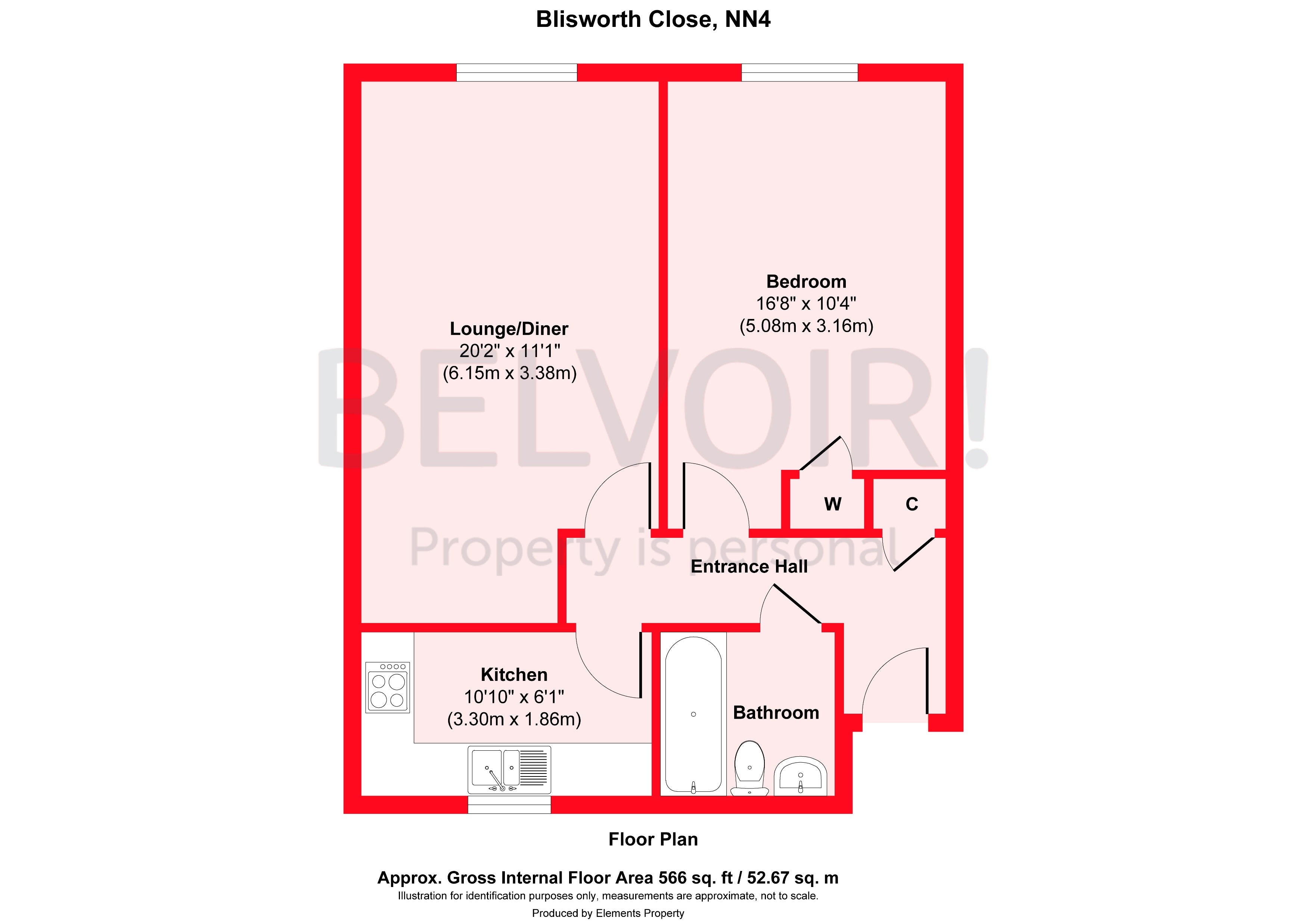 Flat Blisworth Close in Northampton