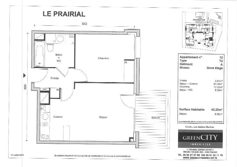 Appartement Rue Simone Boudet à Toulouse