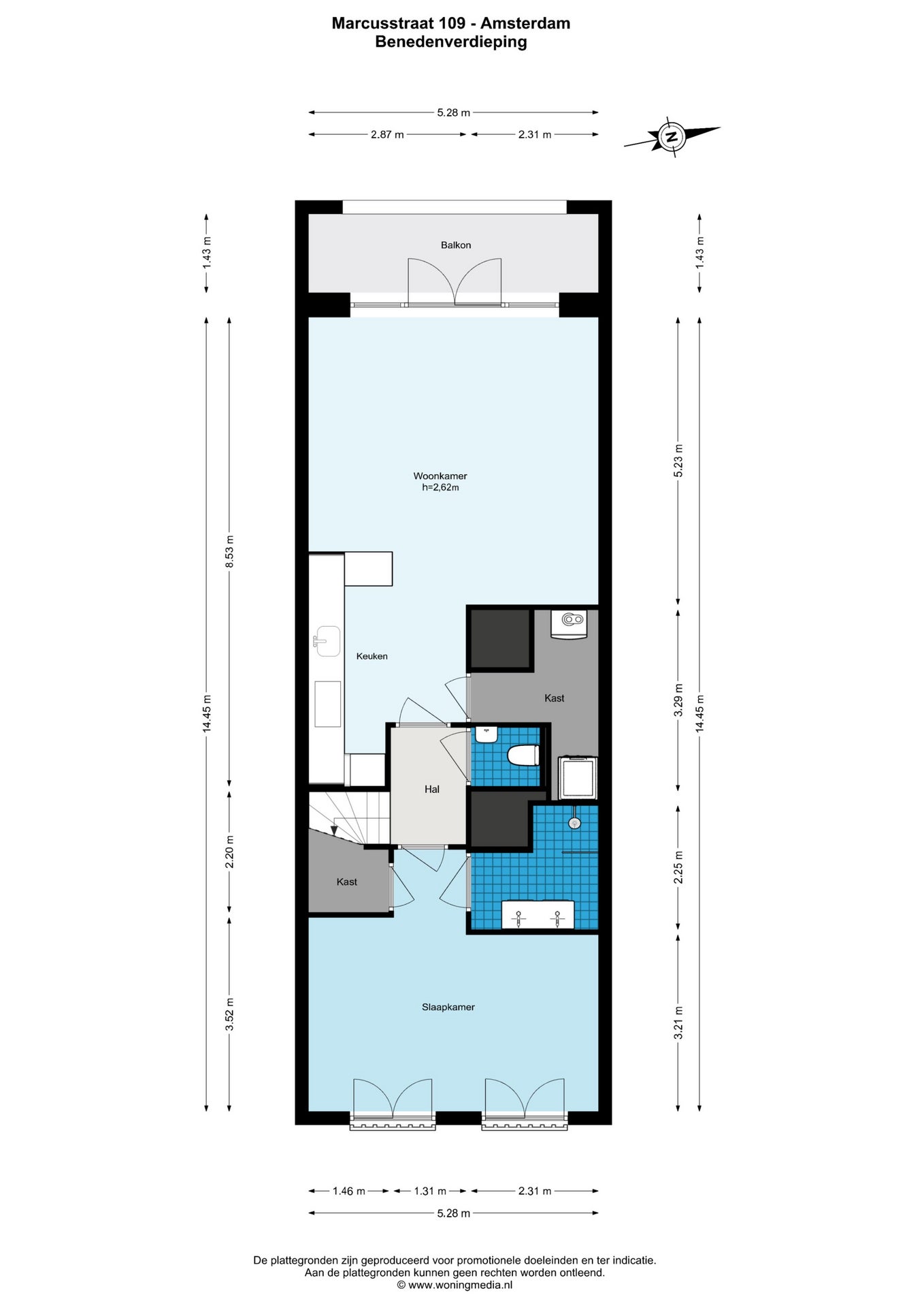 Appartement Marcusstraat 25