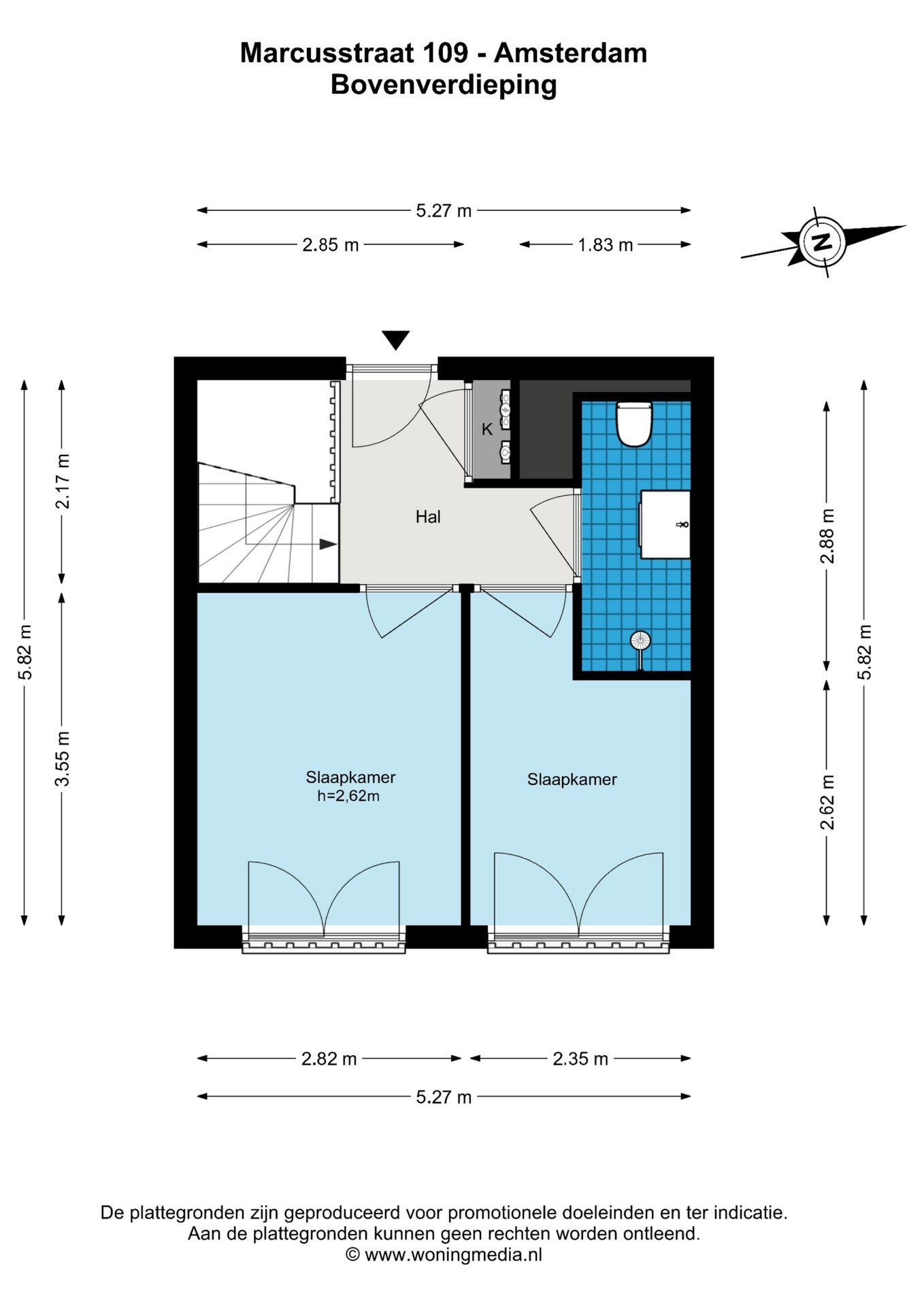 Appartement Marcusstraat 26