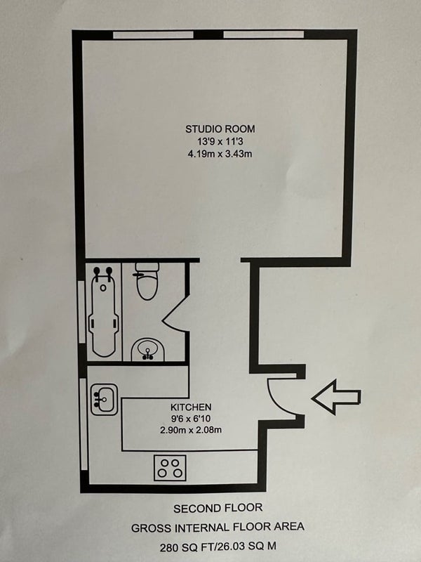 Flat Porchester Road in City of Westminster