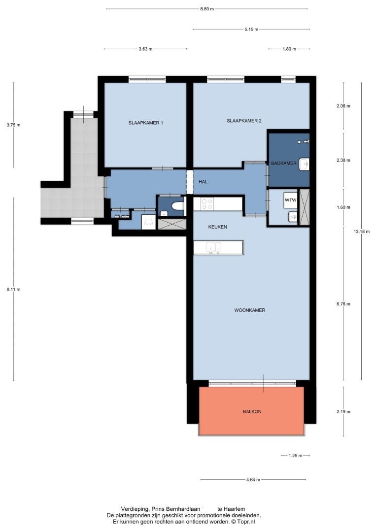Appartement Prins Bernhardlaan 17