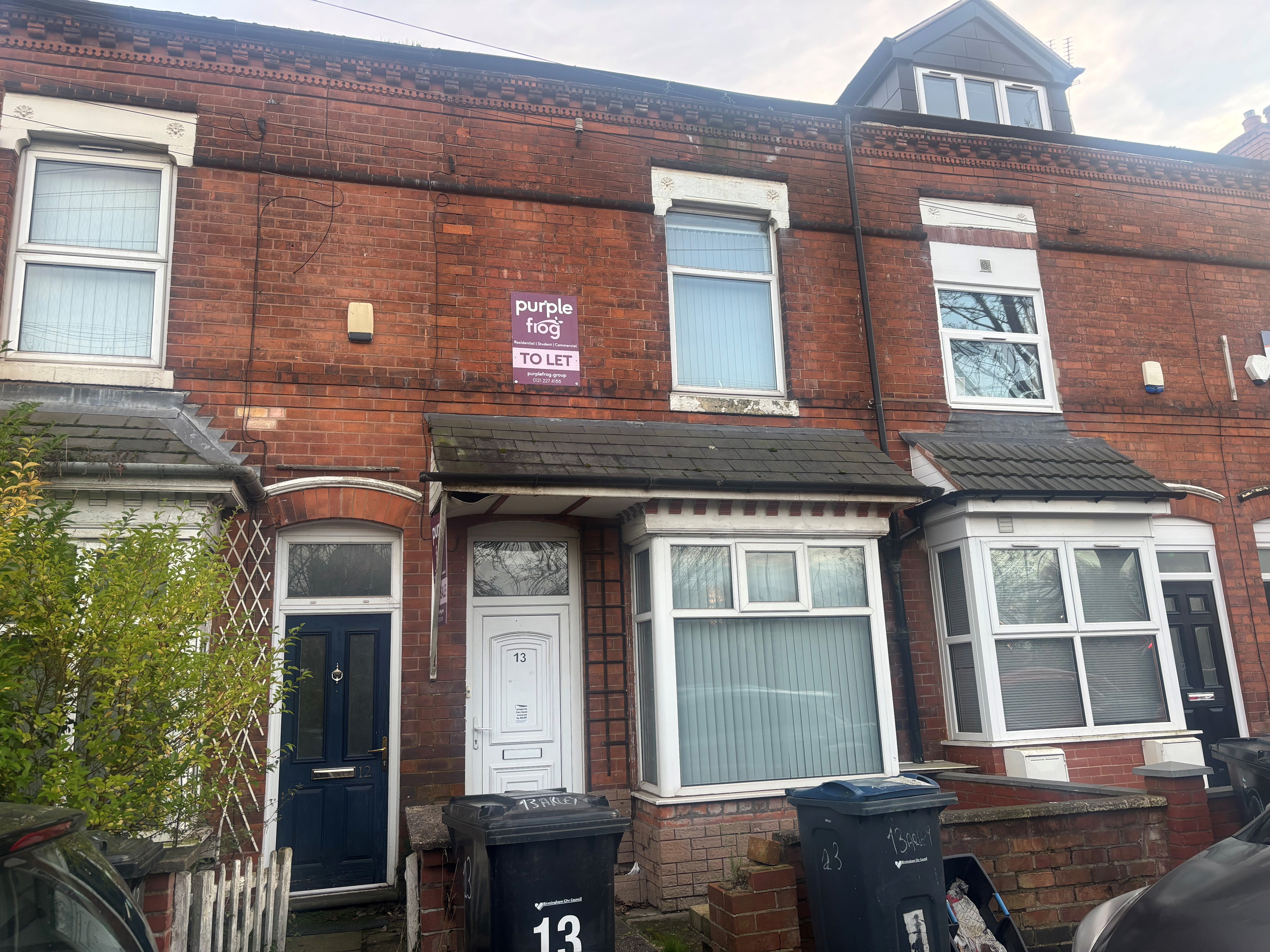 Flat Arley Road in Birmingham