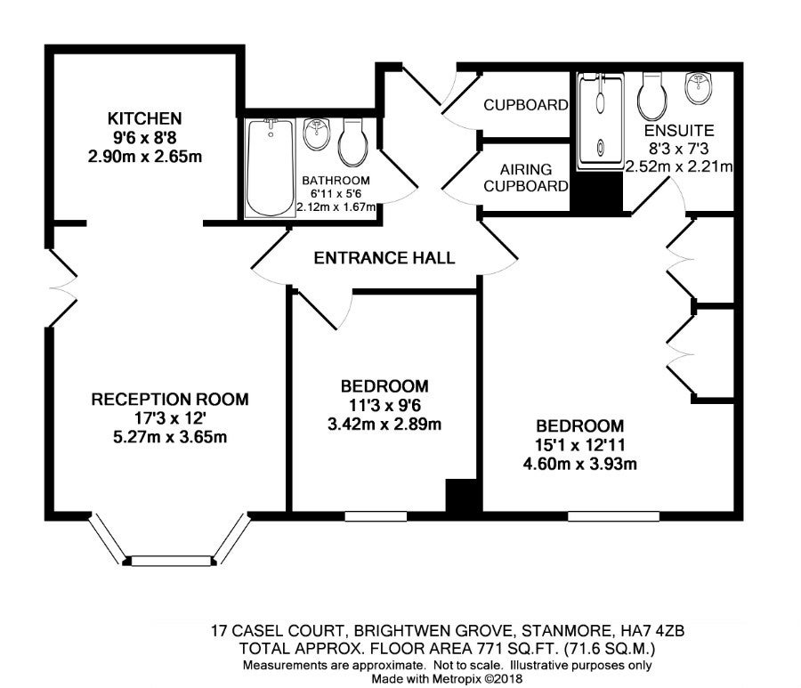 Flat Brightwen Grove in Greater London