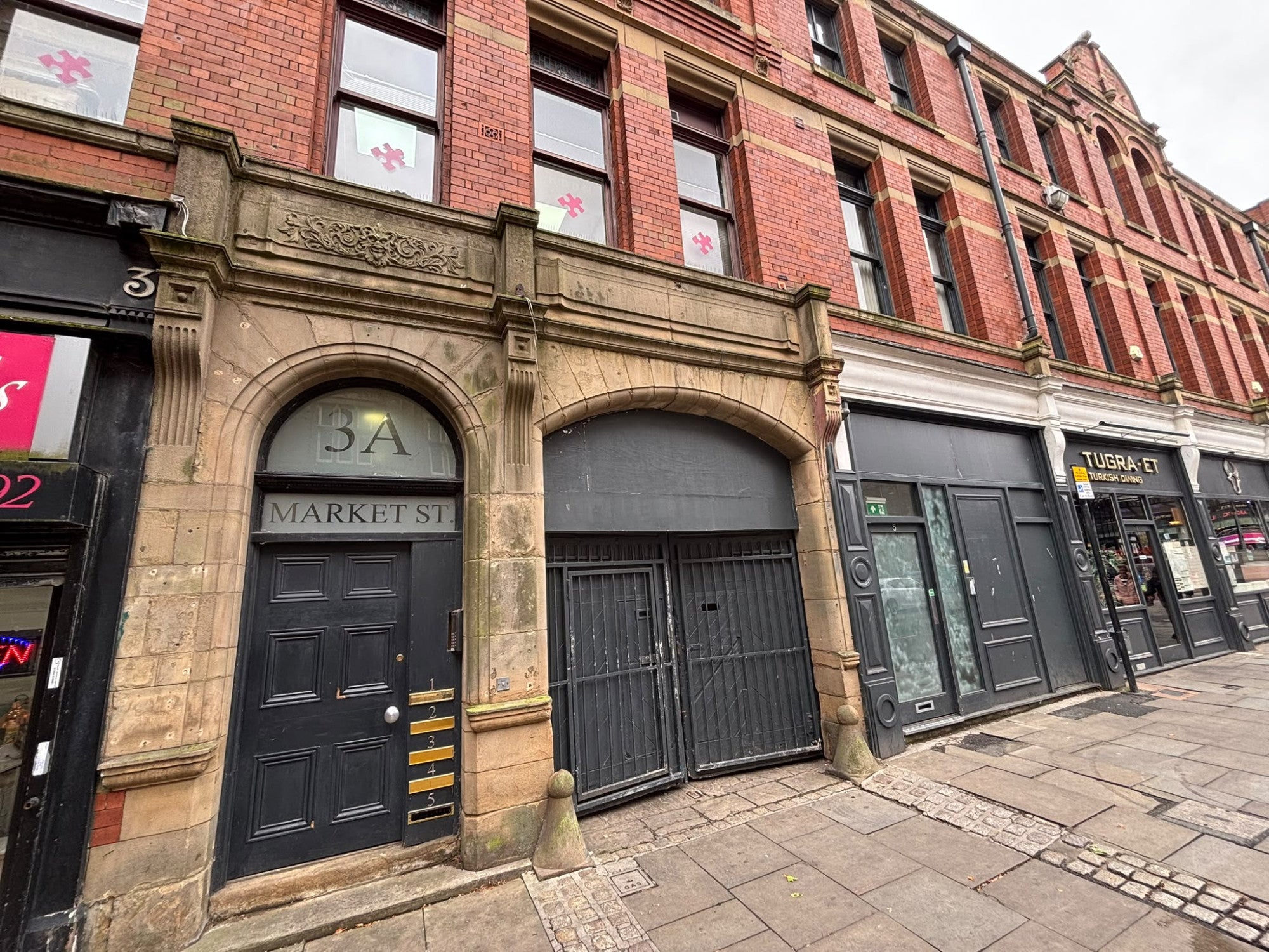 Flat Market Street in Preston