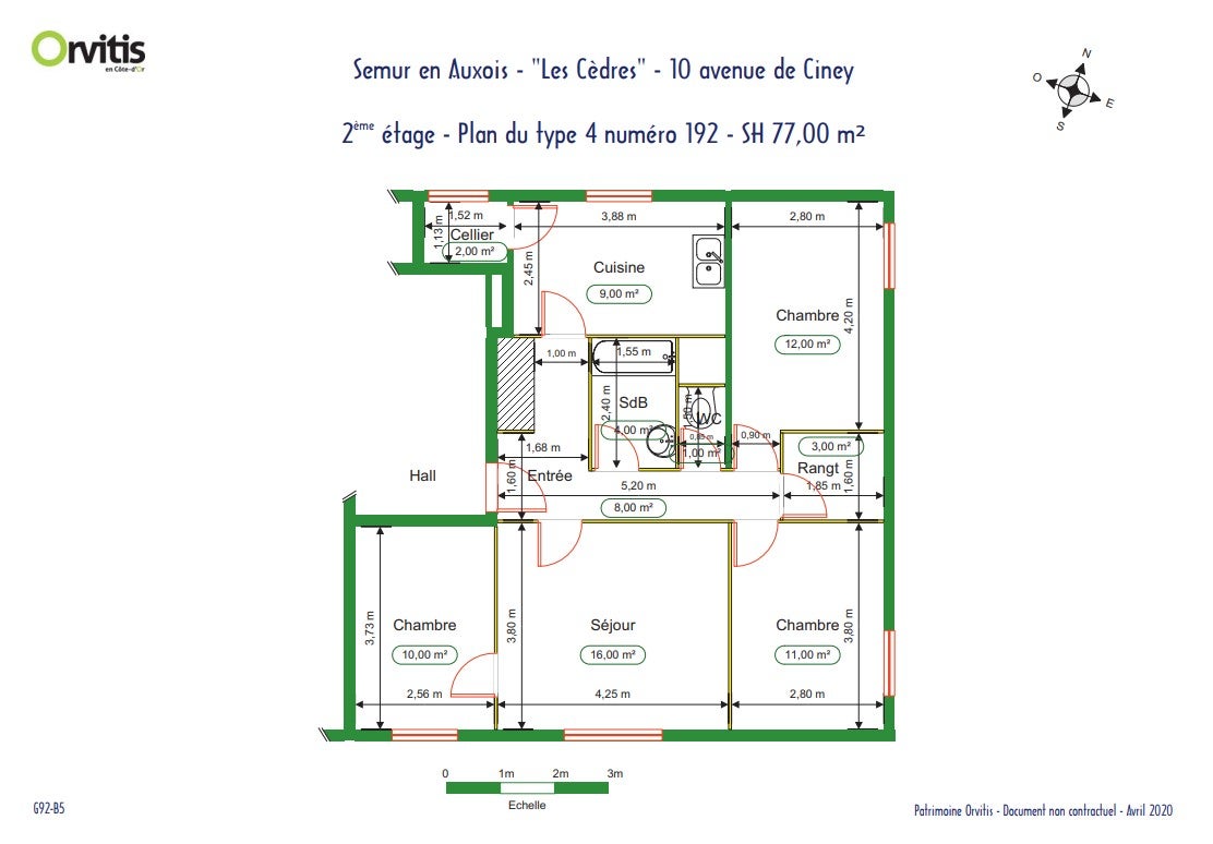 Appartement Avenue de Ciney à Semur-en-Auxois