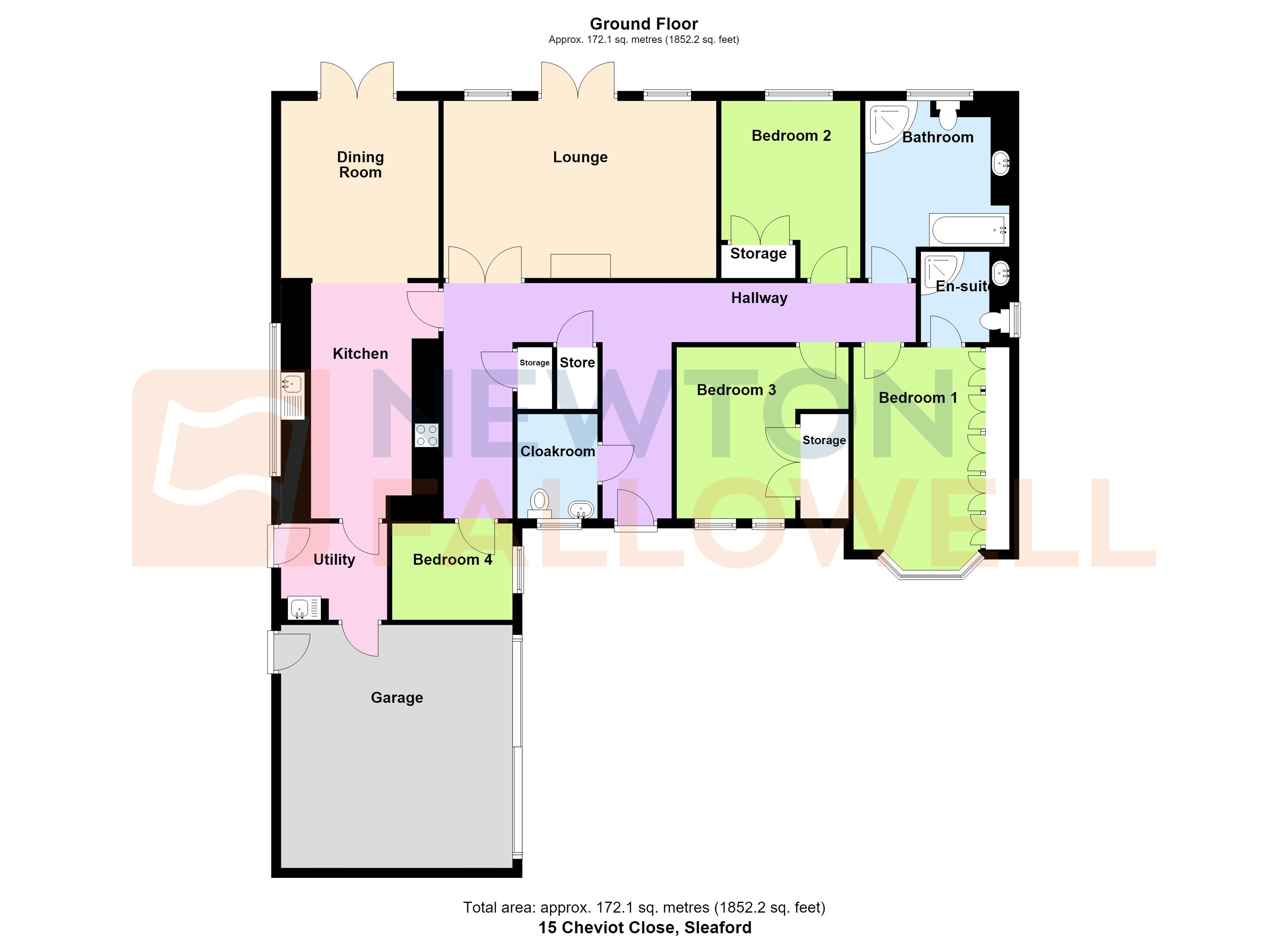 House Cheviot Close in North Kesteven