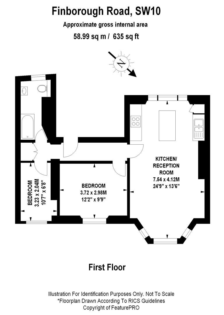 Flat Finborough Road in Greater London