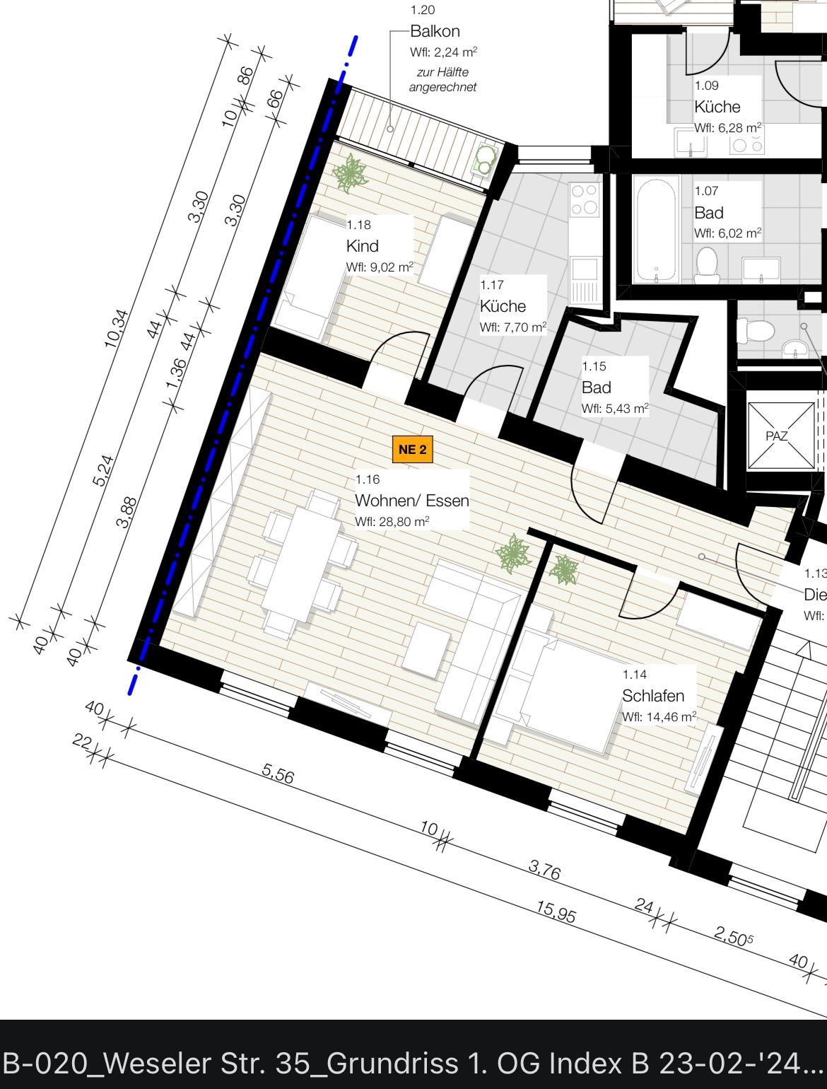 Wohnung Weseler Straße in Düsseldorf