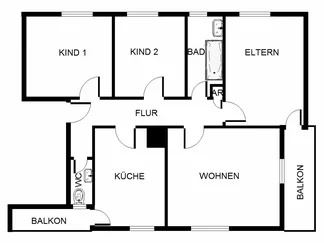 Wohnung Seckenheimer Landstraße in Mannheim