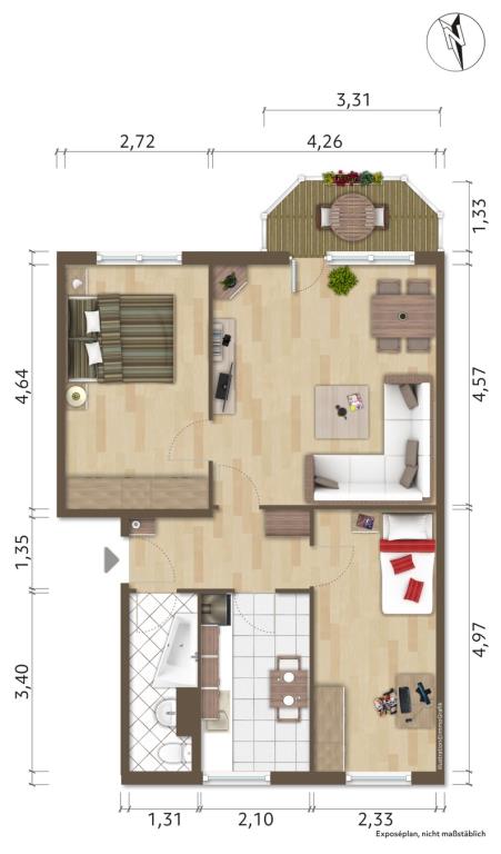 Wohnung Collinsstraße in Hoyerswerda