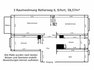 Wohnung Reiherweg in Erfurt