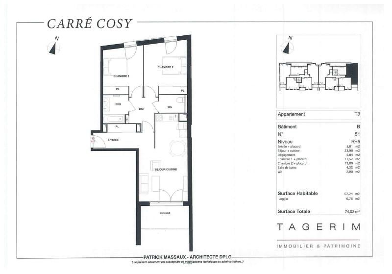 Flat Avenue Carnot in Cenon
