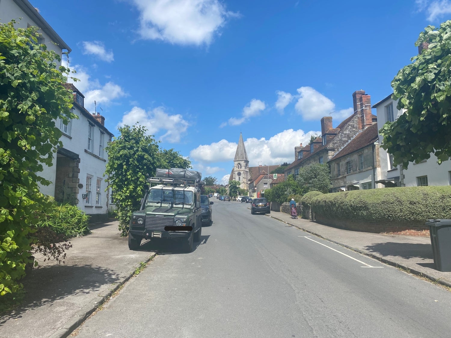 House High Street in Hindon