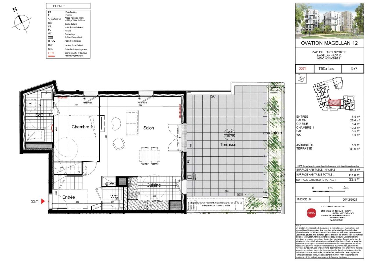 Flat Boulevard de Valmy in Colombes
