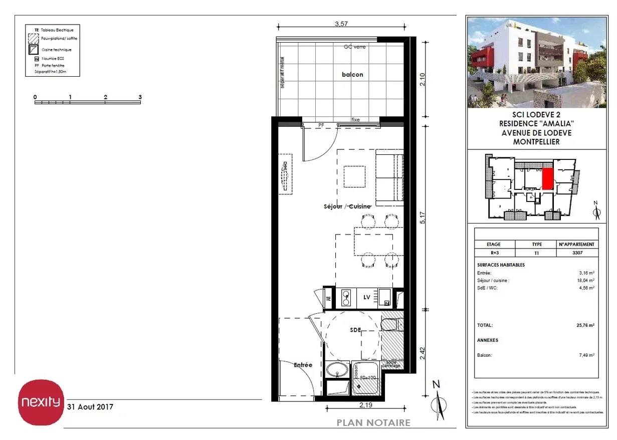 Appartement Route de Lodève à Montpellier
