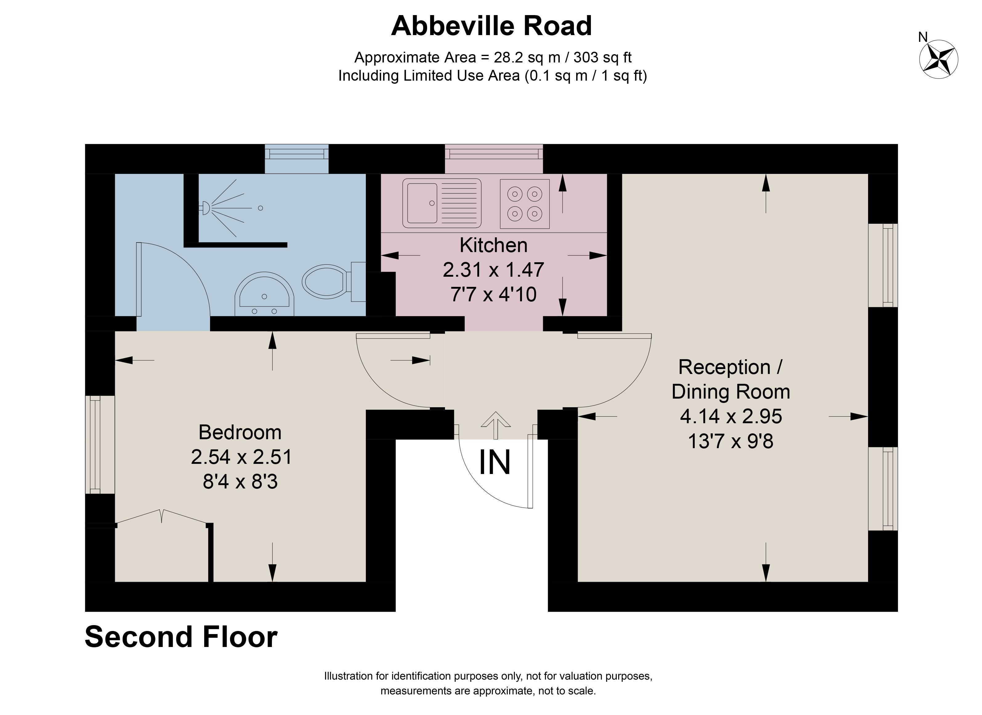 Flat Abbeville Road in Greater London