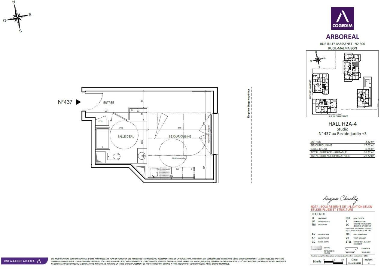 Flat Rue Jules Massenet in Rueil-Malmaison