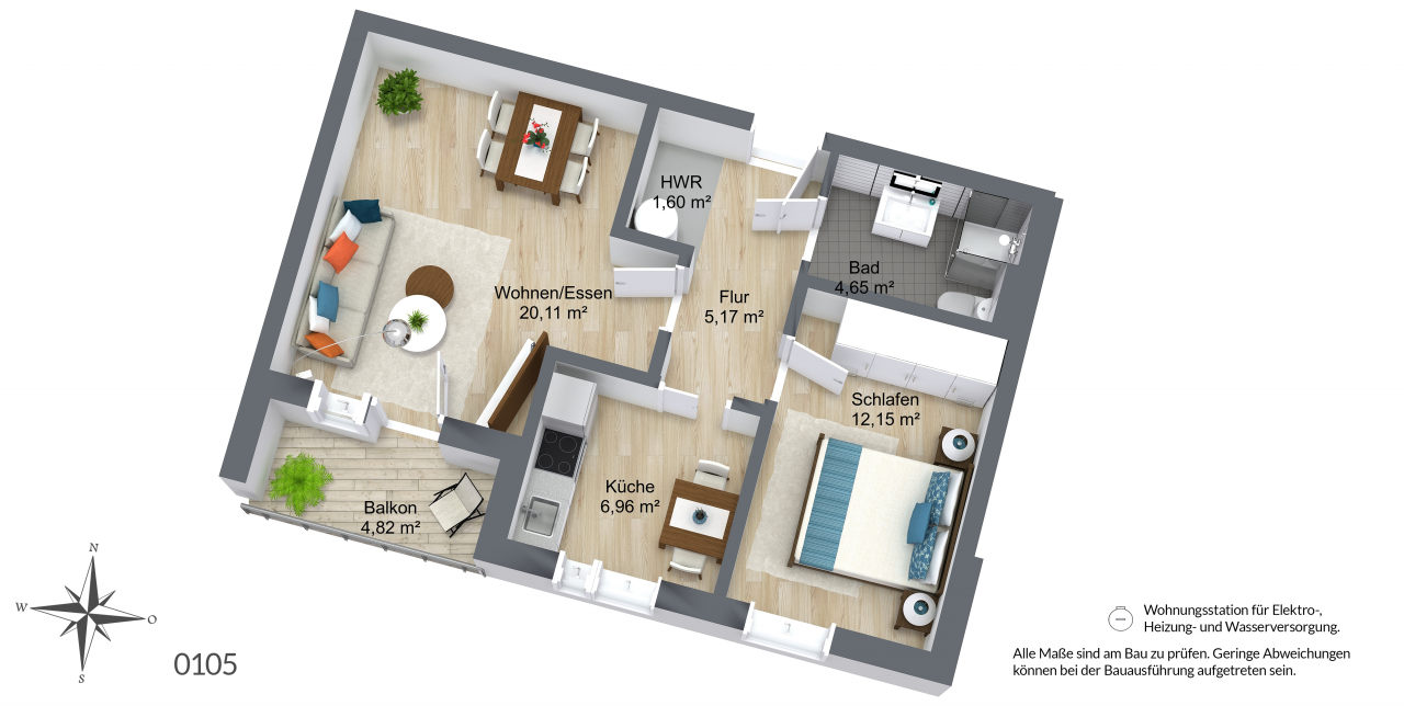 Wohnung Robert-Koch-Straße in Neubrandenburg