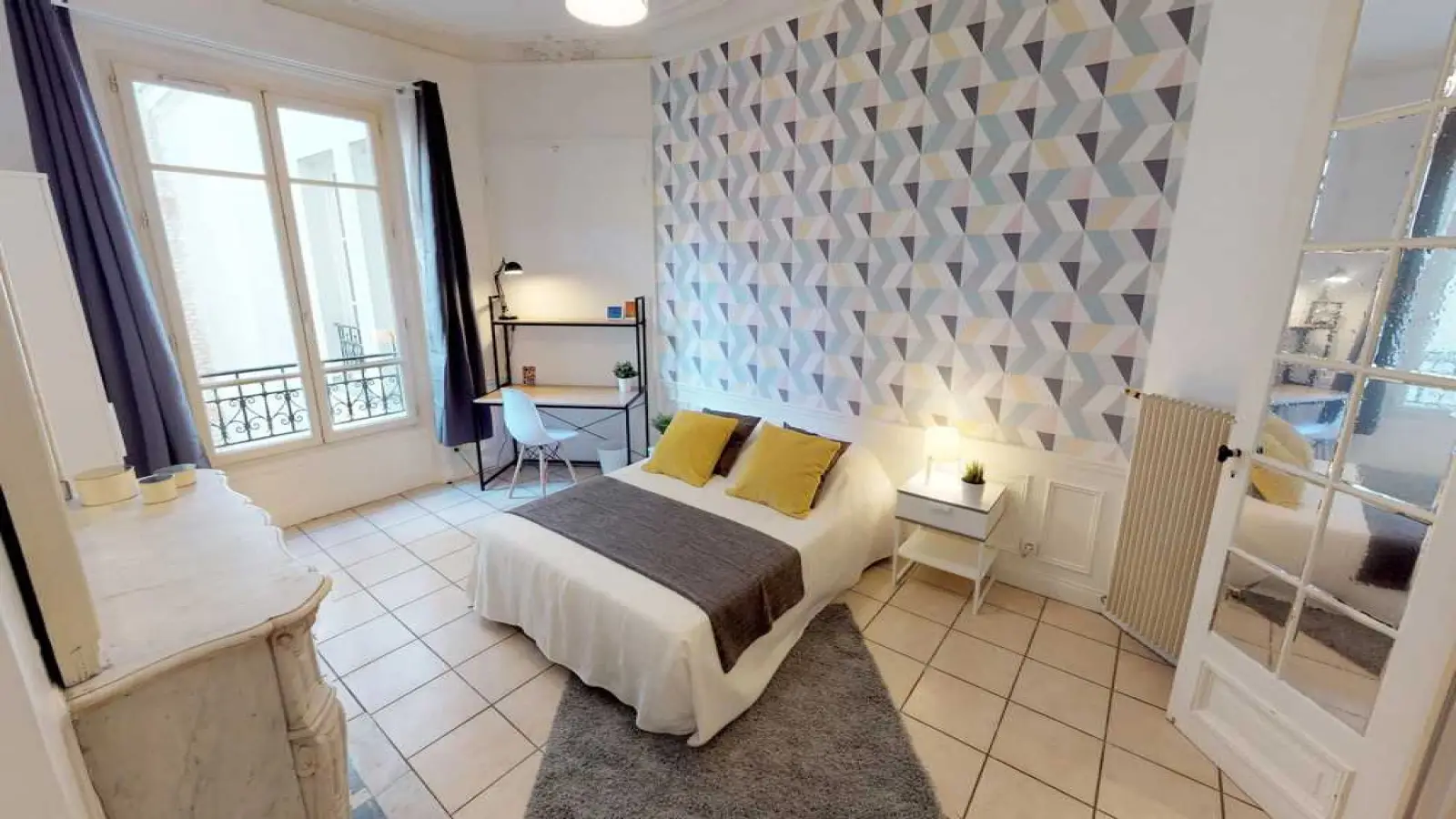 Chambre Rue Dorian à Paris