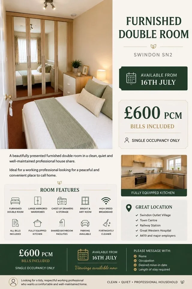 Room Saltash Road in Swindon