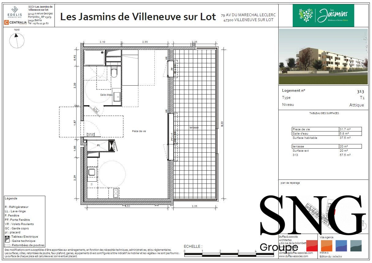 Flat Avenue du Maréchal Leclerc in Villeneuve-sur-Lot