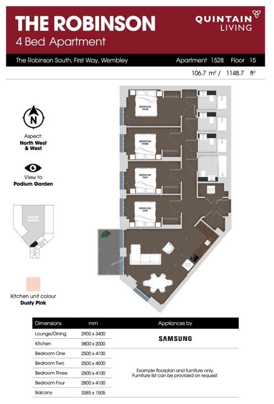 Room Wellers Way in Greater London